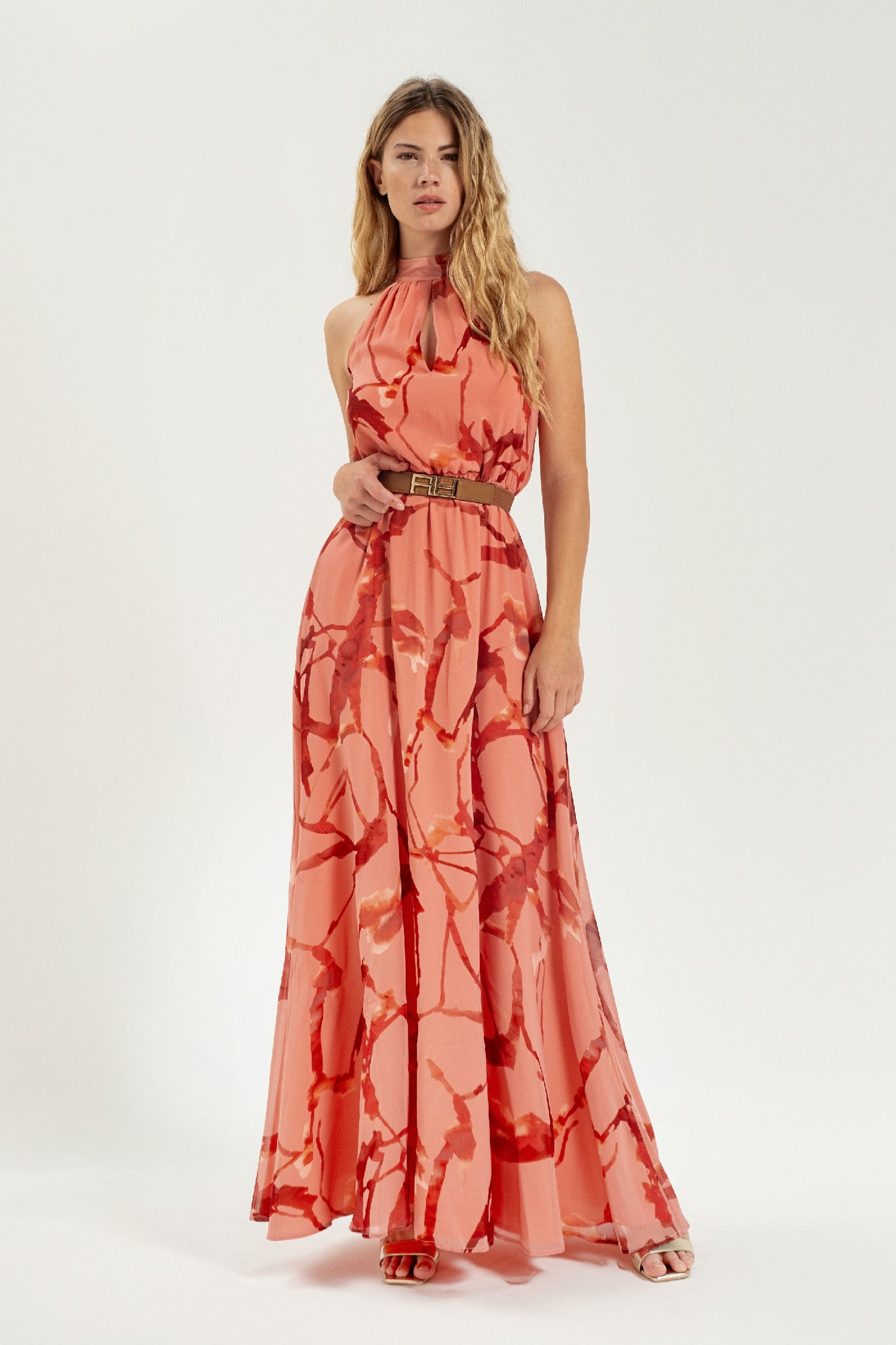 Abito Lungo Vestito Artigli Fiori Vestiti Lunghi Vestiti Artigli