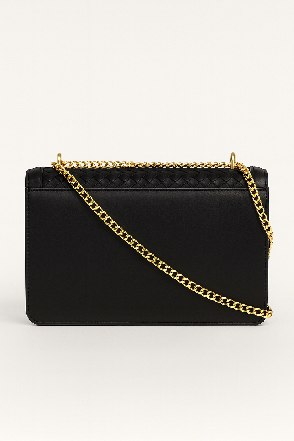 Borsa a tracolla canestrata