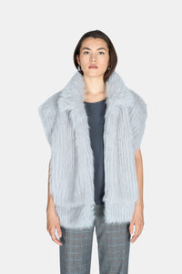 Gilet over ecopelliccia