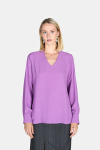 Blusa raso scollo V