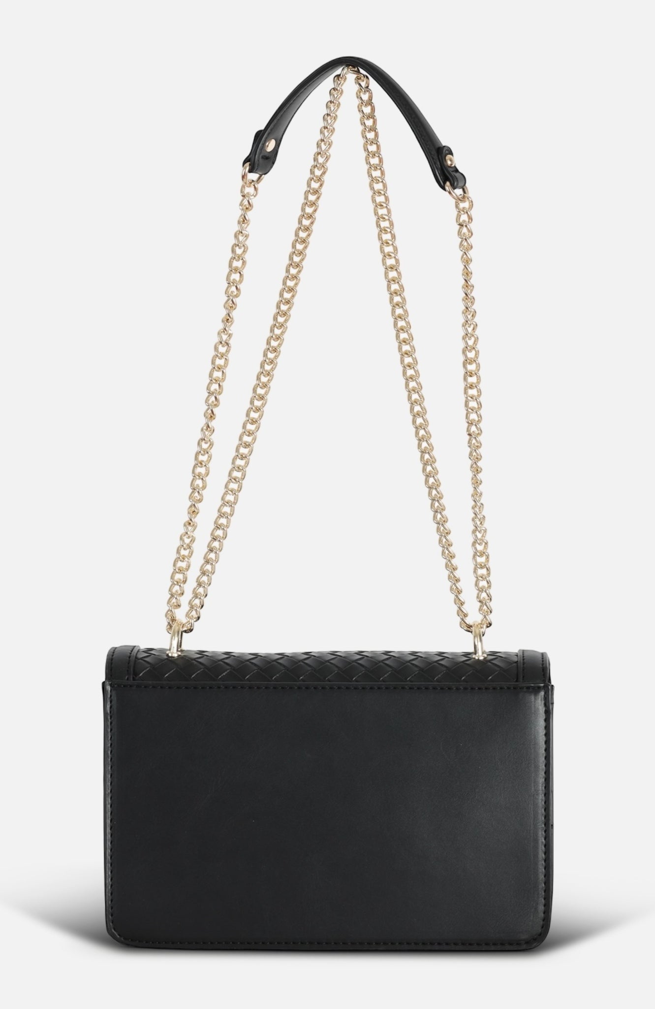 Borsa a tracolla canestrata