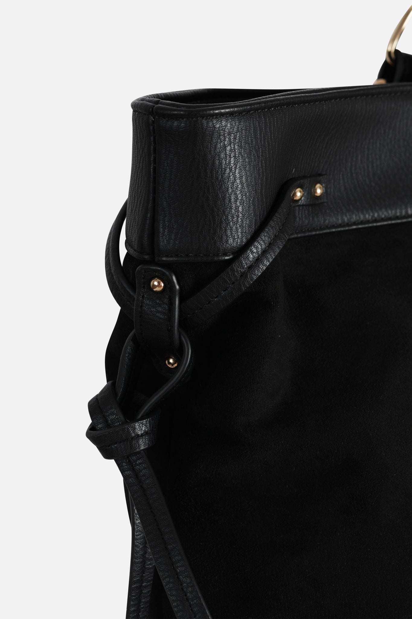 Borsa manici tondi pelle