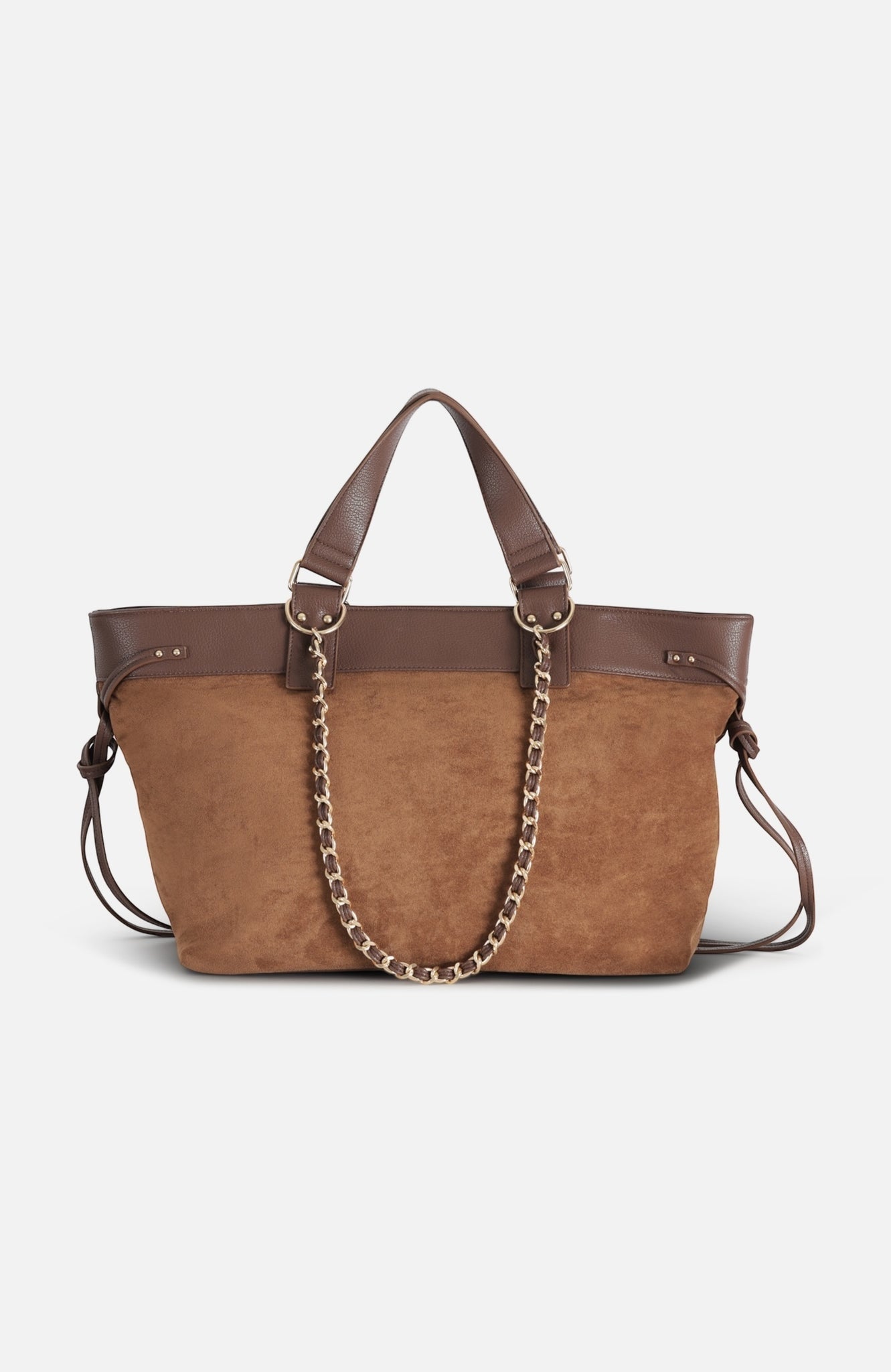 Borsa manici tondi pelle