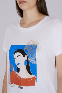 T-Shirt stampa Woman