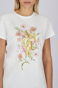 T-Shirt stampa amour flowers