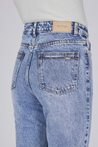 Jeans regular con strass