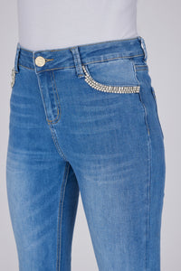 Jeans con strass