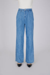 Jeans chino a palazzo