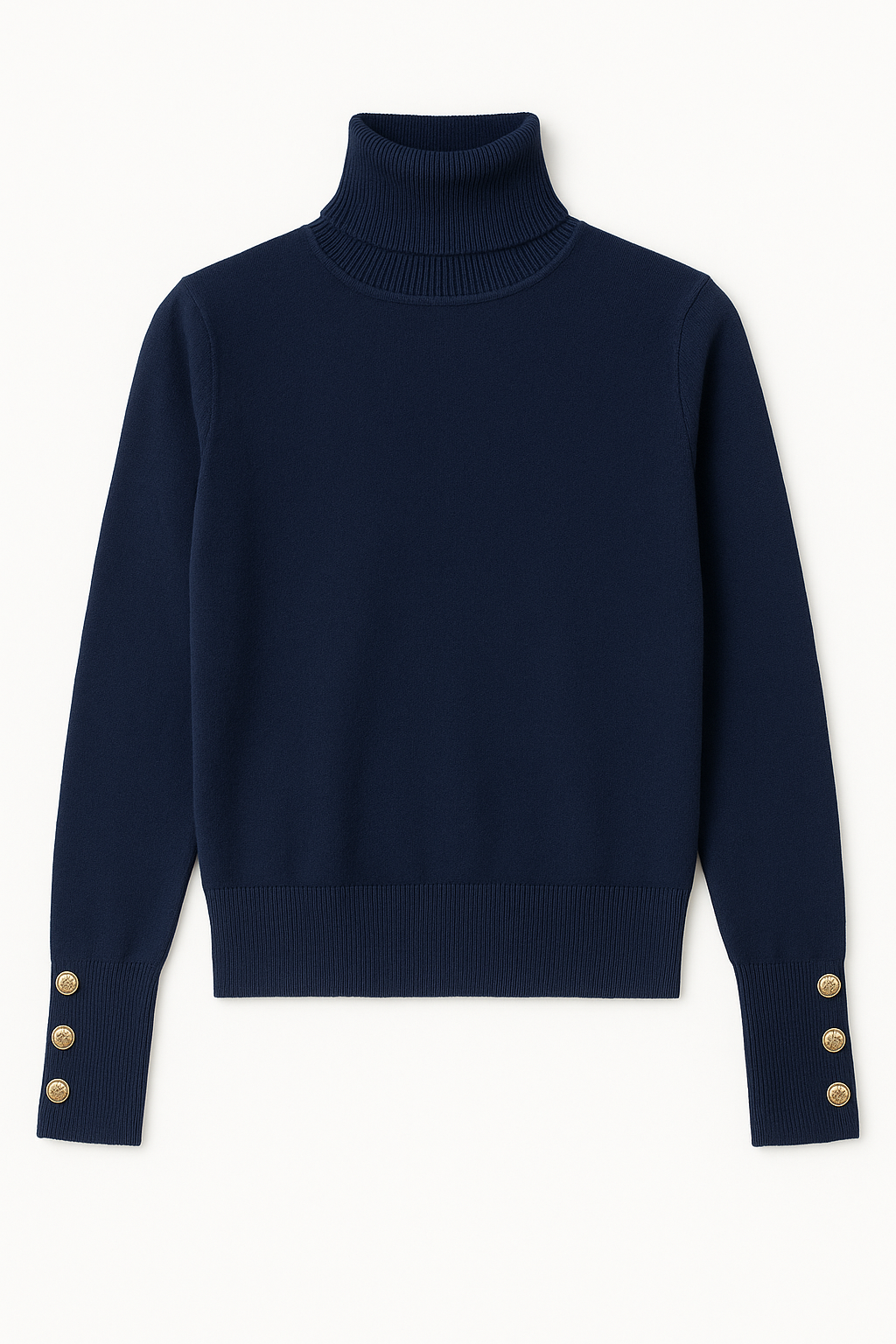 MAGLIA DOLCEVITA CON BOTTONI ORO