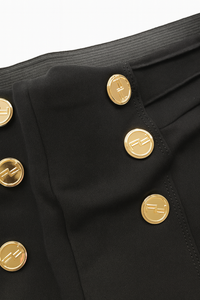 LEGGINGS ELASTICIZZATO CON BOTTONI MARINARO