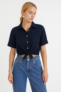 CAMICIA M/M CON TASCHINO