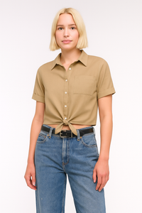 CAMICIA M/M CON TASCHINO