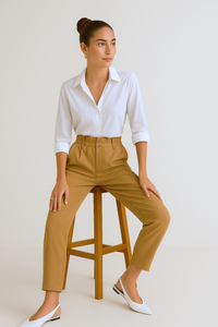 PANTALONE CON ELASTICO IN VITA