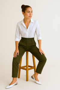 PANTALONE CON ELASTICO IN VITA