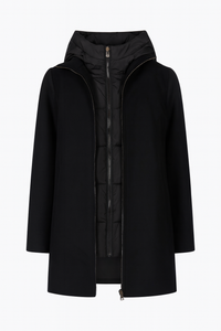 CAPPOTTO MIDI CON GILET TRAPUNTATO