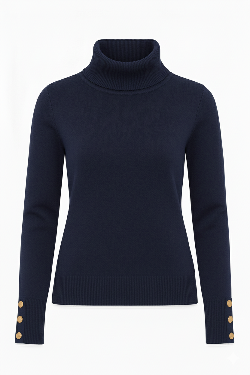 MAGLIA SCOLLO ANELLO CON BOTTONI ORO