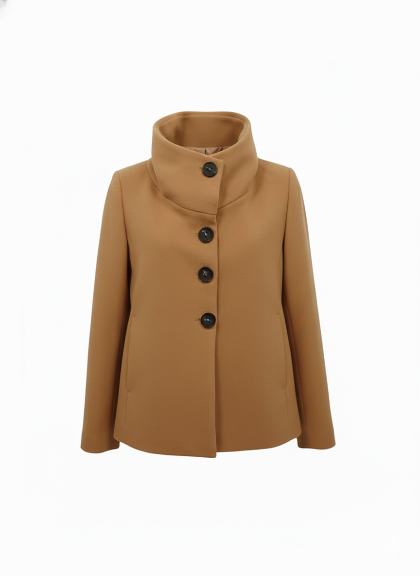 CAPPOTTO MONOPETTO CON CAPPUCCIO