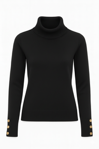 MAGLIA SCOLLO ANELLO CON BOTTONI ORO