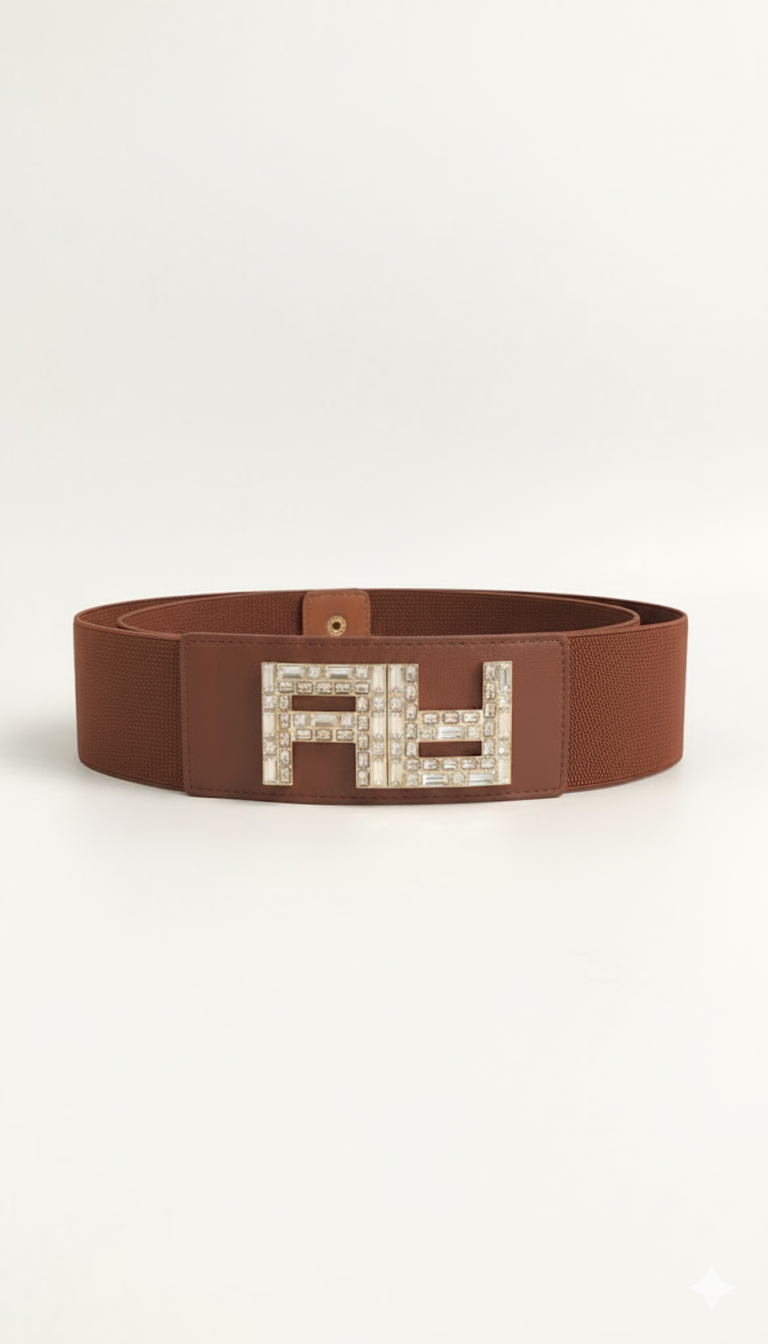 CINTURA CON LOGO STRASS