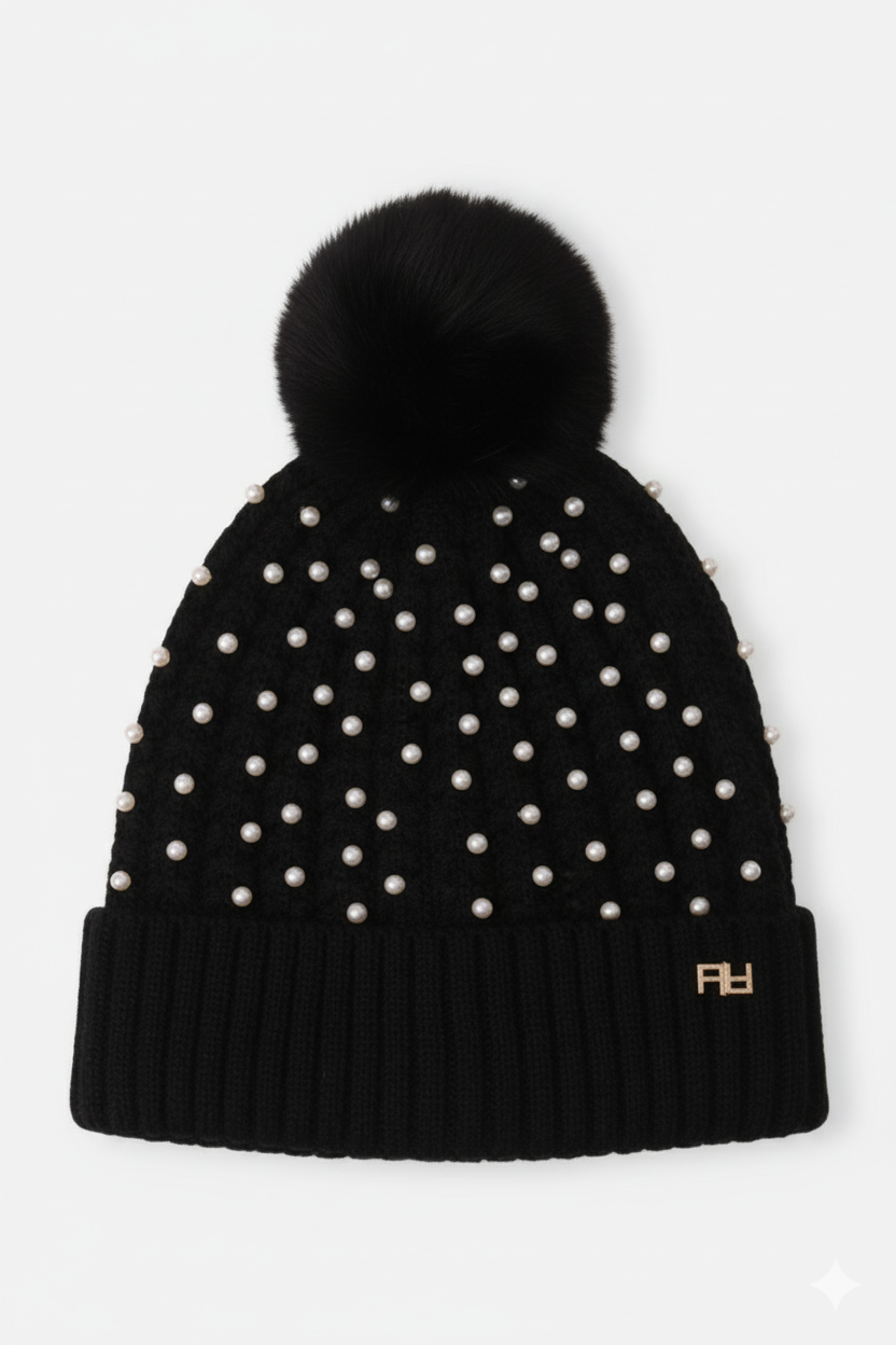 CAPPELLO APPLICAZIONE PERLINE