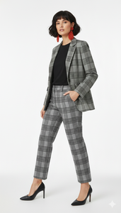 PANTALONE PALAZZO QUADRI