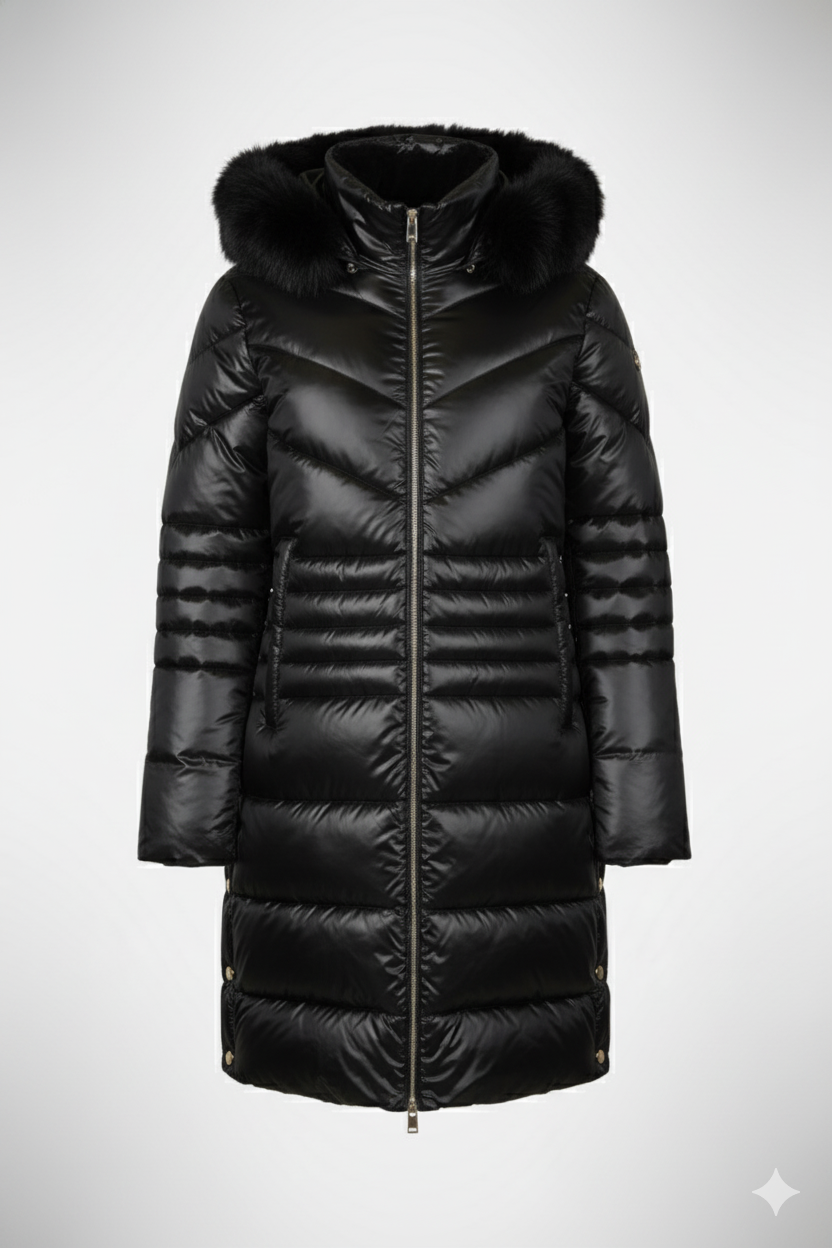 PIUMINO LUNGO CON CAPPUCCIO