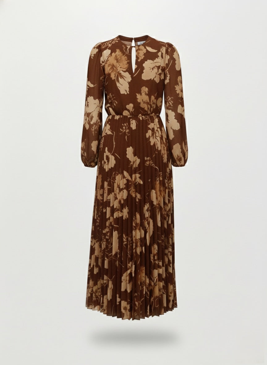 ABITO LUNGO FANTASIA PLISSE'