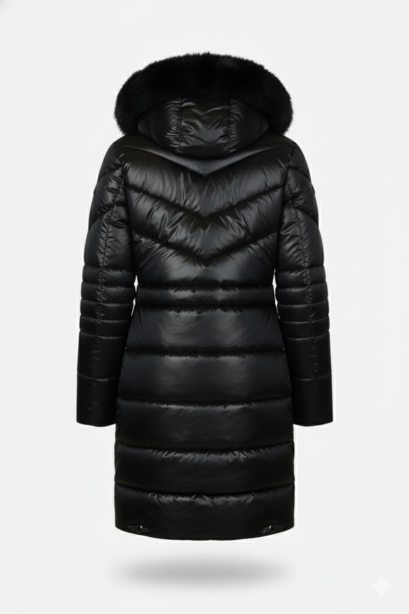 PIUMINO LUNGO CON CAPPUCCIO