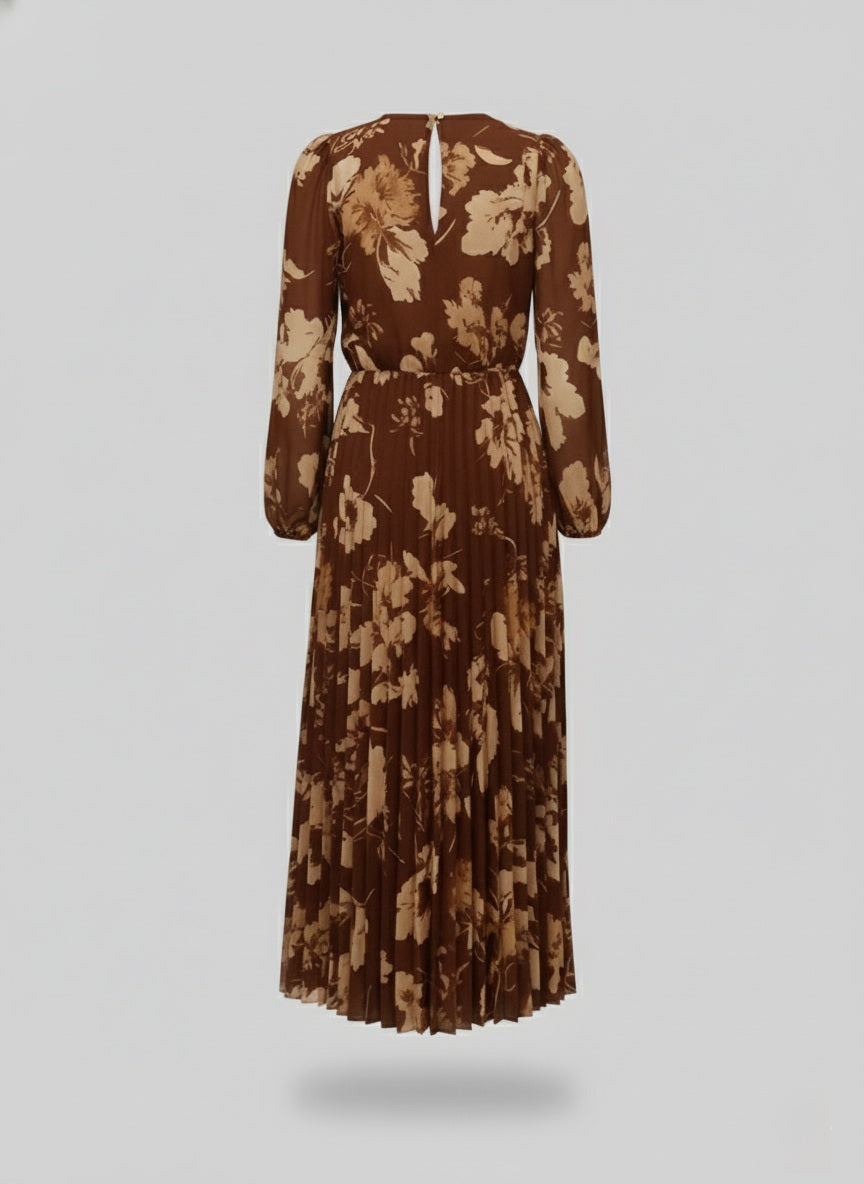 ABITO LUNGO FANTASIA PLISSE'