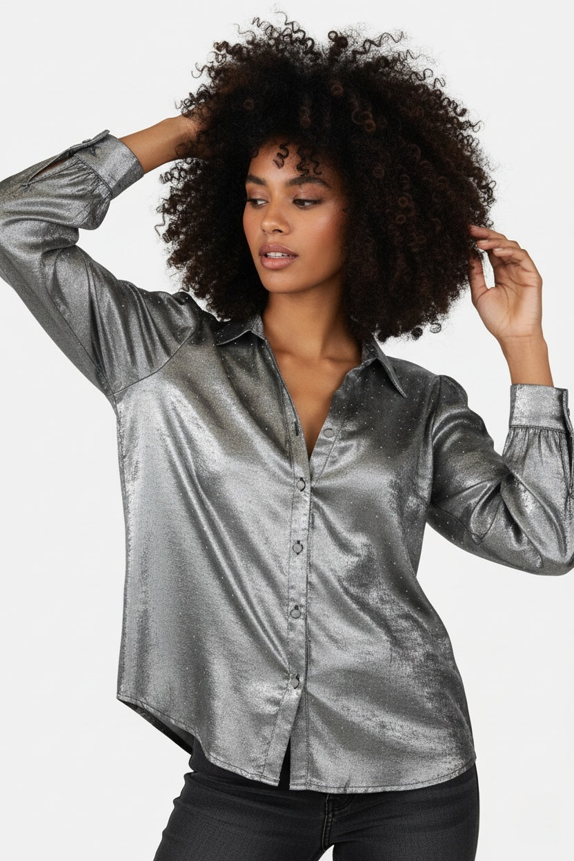 CAMICIA CON MICRO BORCHIE