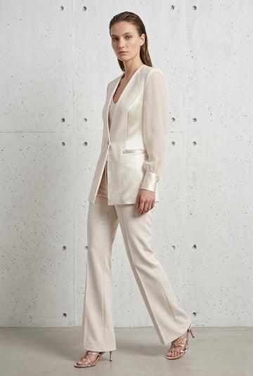 Vanille JACKE MIT TRANSPARENTEN ÄRMELN