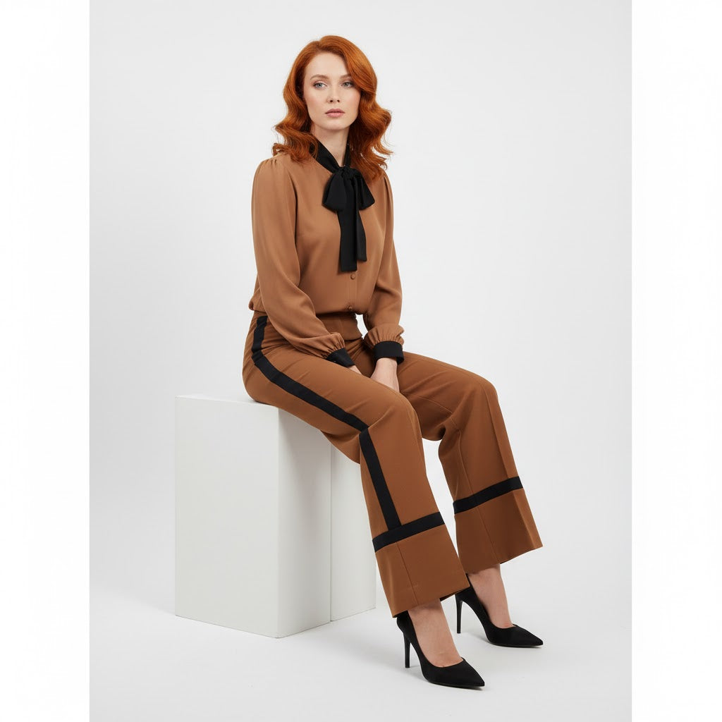 PANTALONE BORDI CONTRASTO