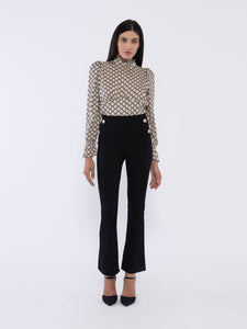 Pantalone finte tasche con bottoni
