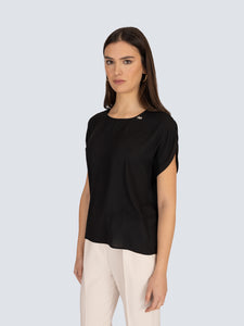 Blusa manica corta linea morbida