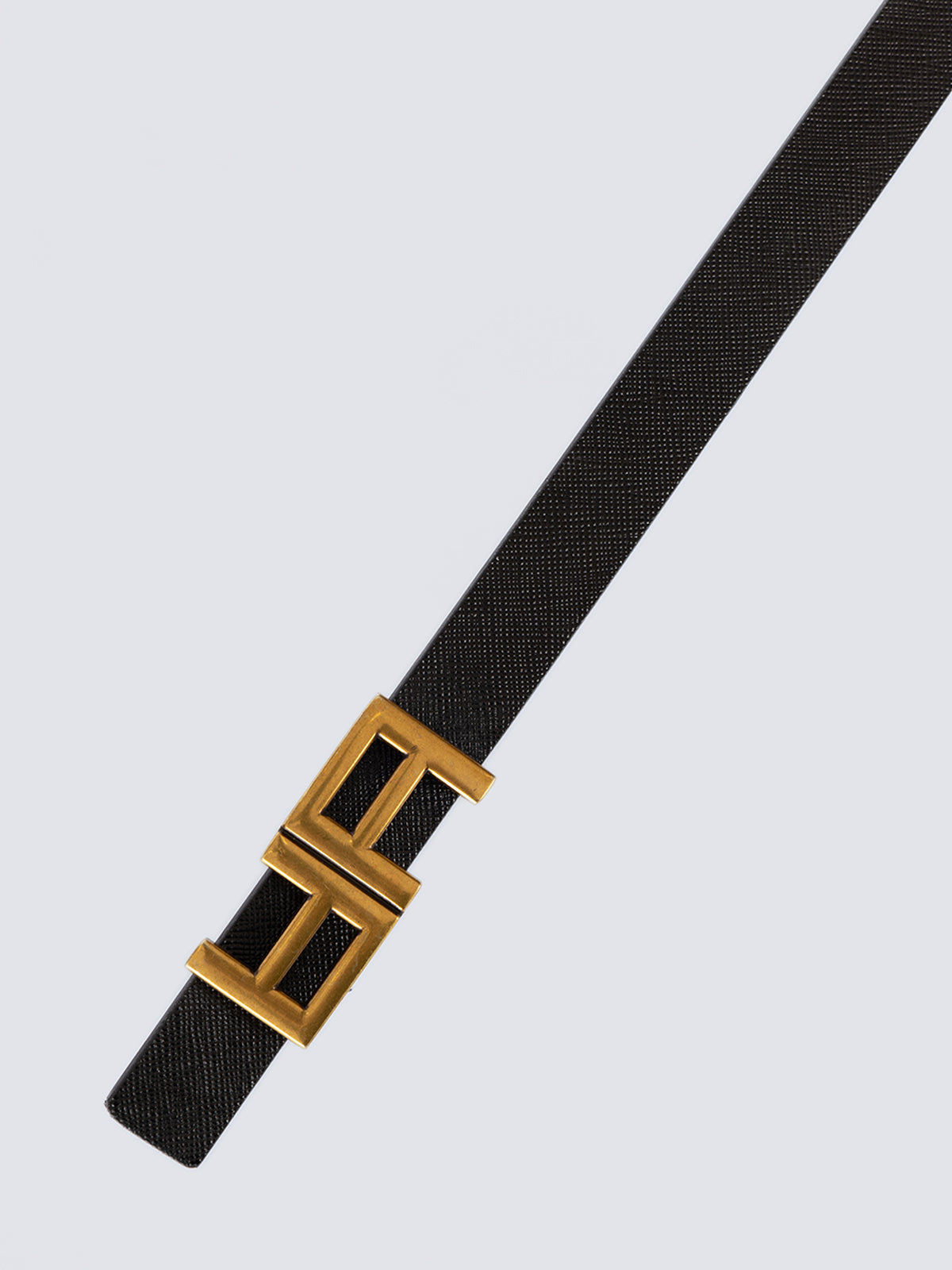 Cintura reversibile con fibbia color oro antico