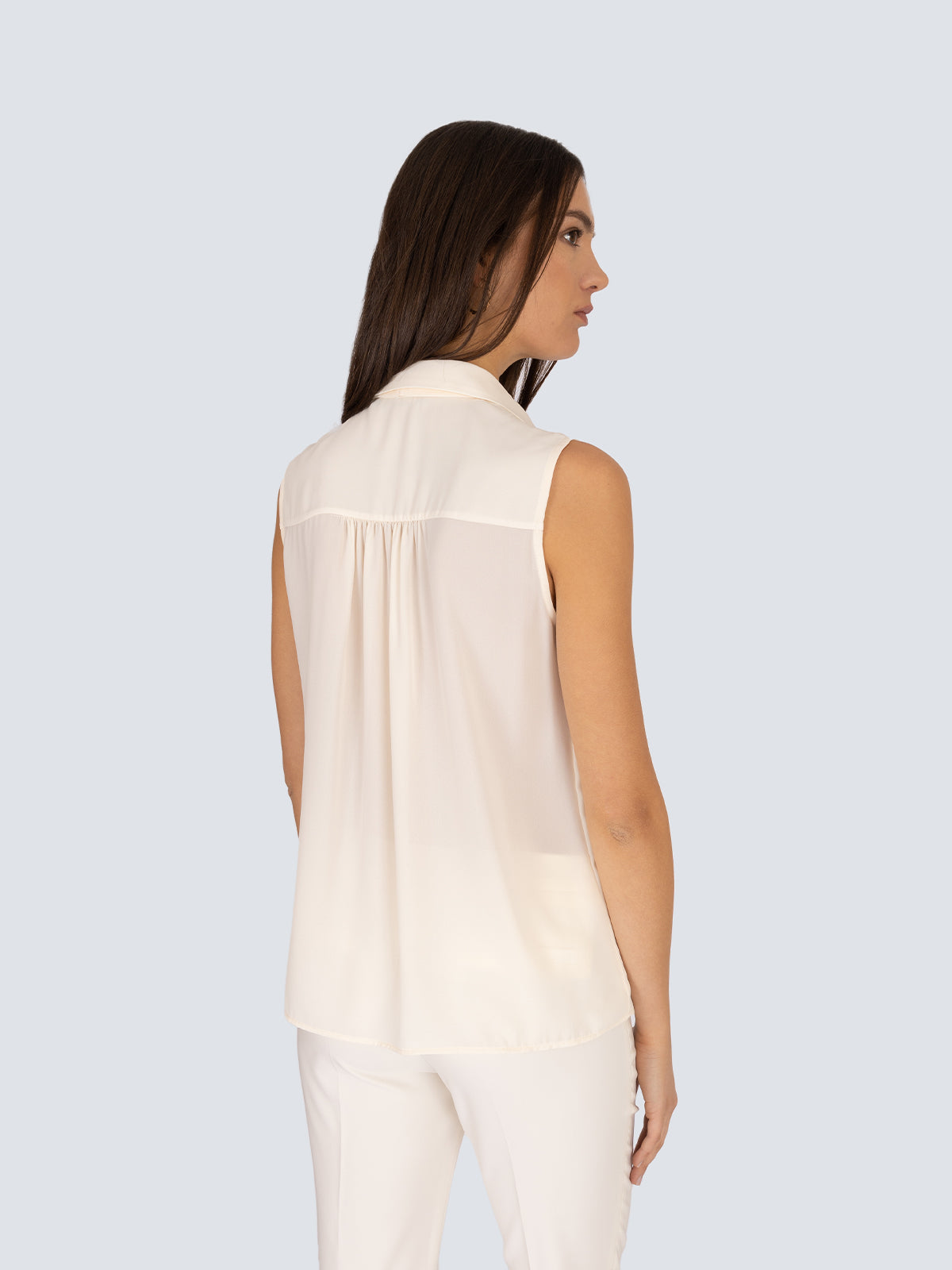 Camicia smanicata bicolore